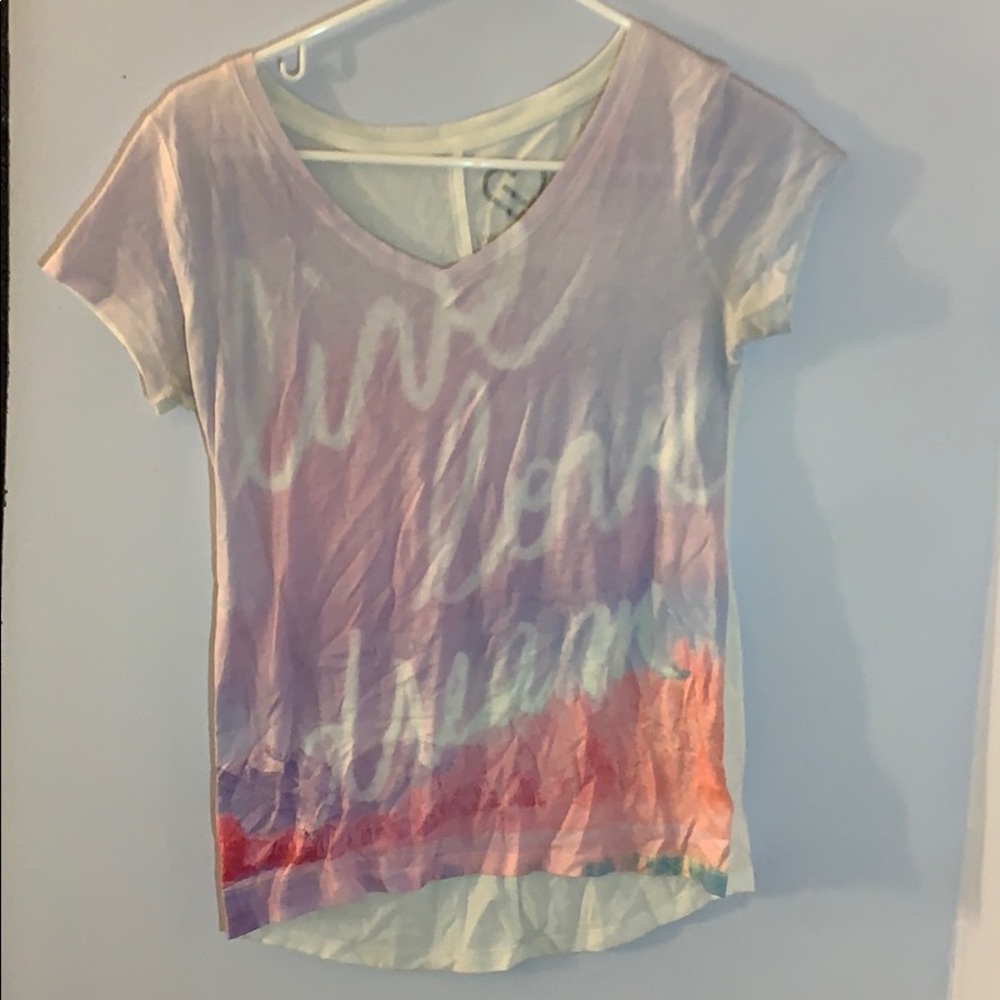 Pastel colored tee shirt